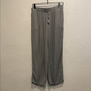 Uniqlo Women's Light Gray Elastic Waist Casual Pants Medium